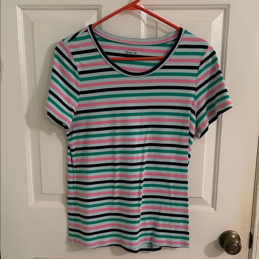 Wild Fable Multicolor Striped Short Sleeve Tee